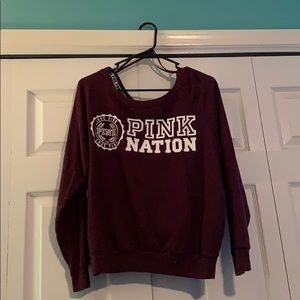 Pink Victora Secret long sleeve shirt